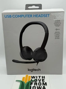 Logitech - H390 - USB Headset with Noise Cancelling Microphone - Black - Afbeelding 1 van 3
