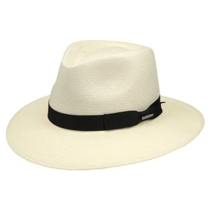 Stetson Toya Straw Traveller Trilby - Natural - 2428501 - Small 54-55cm - BNWT - Picture 1 of 4