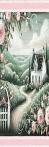COUNTRY HOME- FLOWERS,BIRDS,DOGS,CATS,FAIRIES-UNIQUE BOOKMARK-with tassel #1 - Picture 1 of 1