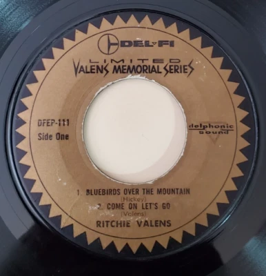 Ritchie Valens  VALEN'S MEMORIAL SERIES (EP NO COVER 45) #111 PLAYS VG+ - Image 1 of 4