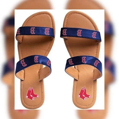 NWT Boston Red Sox MLB women’s sandals slides size small 5/6 - Image 1 of 4