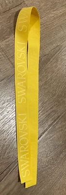 New Yellow Authentic Swarovski Logo Ribbon for Gift bags packaging  27 inches - Image 1 of 2