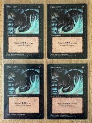(y)LOT 4 CARTES MAGIC- 3EME EDITION /BORD NOIR - "Foreign -Messe noire- Com - FR - Photo 1/4
