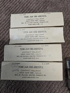 4 SYLVANIA RÖHREN JAN CHS 6SQ7GT/G Neu In Original Army Box - Bild 1 von 3