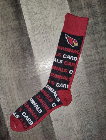 Arizona Cardinals Mens Micro Fiber NFL Team Crew Dress Socks Large Cover