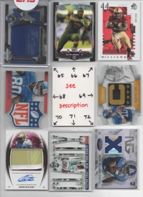 New York Giants LOADED U-PICK Serial #'d JERSEY AUTO Rookies MANNING SAQUON OBJ - Image 1 of 4