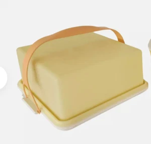 TUPPERWARE 2011 CAKE CONTAINER CARRIER Replacement ***HANDLE ONLY*** (tangerine) - Picture 1 of 4