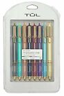 TUL Limited Edition GL Series Metallic Ink Retractable 0.8mm Gel Pens - 8 Pack