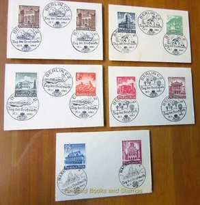 EBS Germany 1940 Buildings - Bauwerke Michel 751-759 Sonderstempel KRIEG 544 - Picture 1 of 6