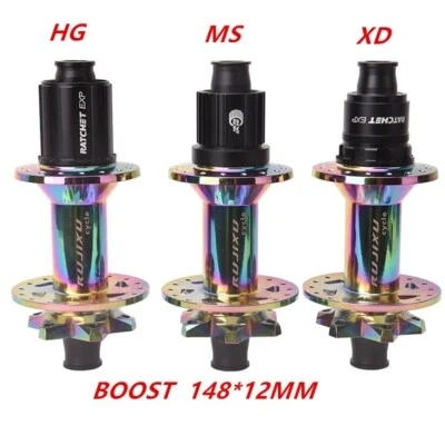 Mountain Bicycle Thru Axle Front Rear Hub Boost 110x15/148x12mm Hub HG/XD/MS 32H - Image 1 of 4