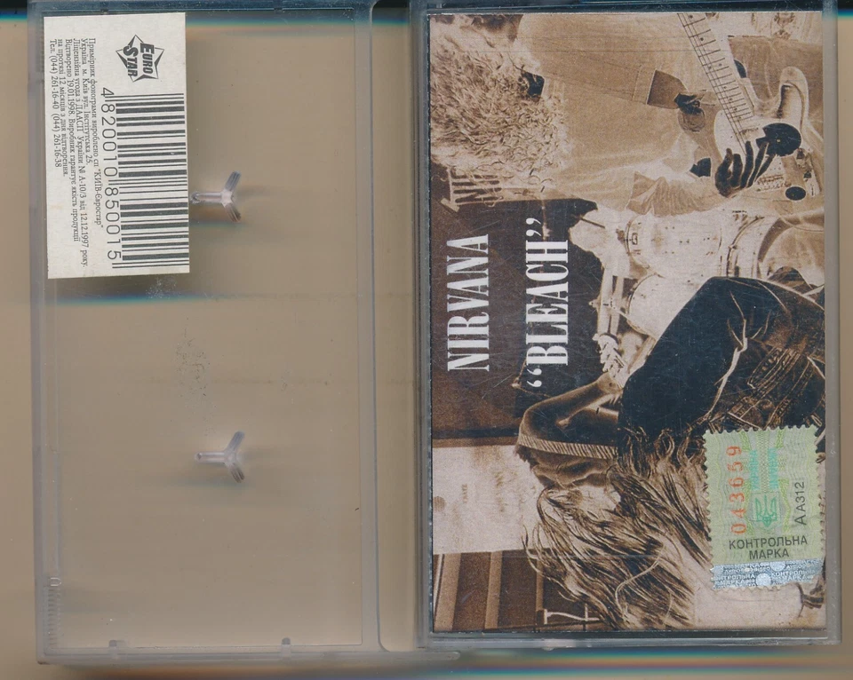 Nirvana bleach 1989 2001  Ukraine Licensed Cassette NM rarity - Image 1 of 4