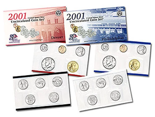 2001 US MINT SET Certificate of Authenticity 10 Coins - Image 1 of 1