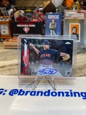 Aaron Civale - 2020 Topps Chrome Rookie Auto Autograph RC Cleveland Indians