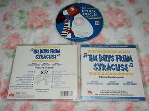 The Boys From Syracuse (Rare OOP CD) 1997 Original New York Recording DRG - Picture 1 of 1