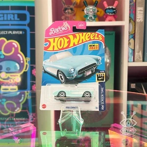 2023 Hot Wheels The Barbie Movie 1956 Corvette Baby Blue HW Screen Time 9/10 - Picture 1 of 1