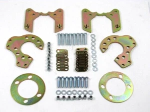 Ford 9'' Gm Metric DISC Brake Caliper Brackets w/ Hardware Zinc C20571 - Picture 1 of 3