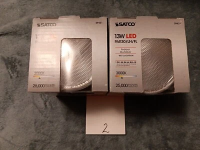 2 Satco 13W Par30L/FL Indoor Outdoor Wet Location Dimmable - Image 1 of 2