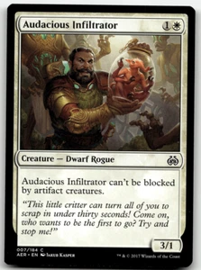 MTG Audacious infiltrator Aether Revolt 007/184 Regular Common - Picture 1 of 1