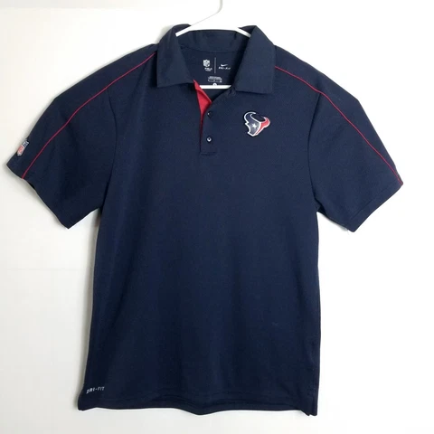 NIKE DRI-FIT Houston Texans  Color Polo - Navy Men's size S Cover