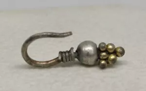 RARE Gilded silver plated Roman earring, IV-V c. - Picture 1 of 6