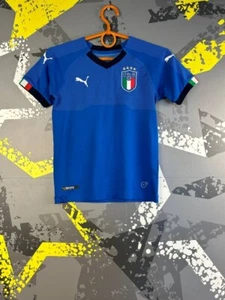 Italy Team Jersey Home football Soccer shirt 2017 Puma Young Size S 7-8YRS ig93 - Picture 1 of 7