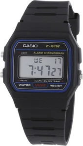 Casio Armbanduhr F-91W-1YEF digital Herrenuhr Quarzuhr Uhr schwarz 4971850885979 - Bild 1 von 6