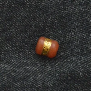 New Cat Eyes Quartz And 24k Gold Tube Bead Pendant / Pink Yellow Green Blue Red - Picture 1 of 13