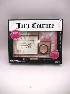 Nuovo set fisso firmato Juicy Couture Deluxe custodia riutilizzabile 12 pezzi - Foto 1 di 2