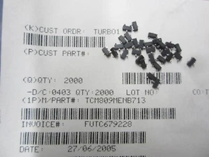 500+ pcs TCM809MENB713 Supervisor Push-Pull, Totem Pole 1 Channel SOT-23-3 MCT - Picture 1 of 2