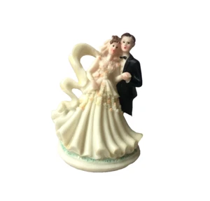 Wedding Cake Topper Bride and Groom 4.5" Figurine Decorative Marriage - New!! - Picture 1 of 3