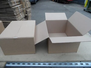 SINGLE WALL BOX. POSTAL & STORAGE CARDBOARD BOX 400mm x 320mm x 220mm. 100 Boxes - Picture 1 of 11