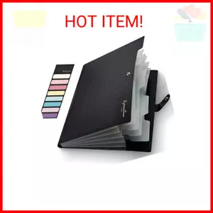 Sooez Cute Folders, 5 Pocket Folder with Labels, Letter Size Expanding File - Picture 1 of 2
