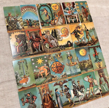 Original size 5x3 Vintage Borderless 78 Tarot Deck Cards English Guidebook Pouch