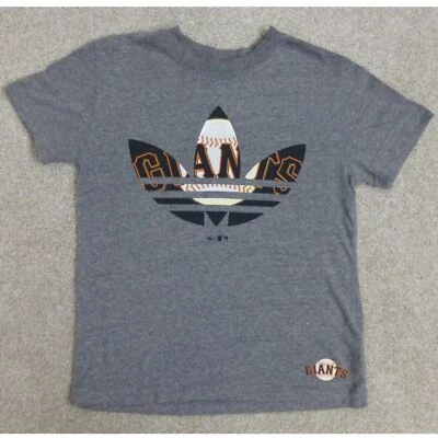 Camiseta rara con logotipo de los Gigantes de San Francisco en el interior del logotipo de Adidas Foto 1 de 4