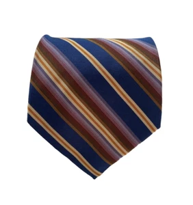 Hickey Freeman Silk Tie Striped Multicolor Hand Made in USA - Picture 1 of 12
