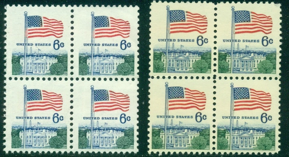 SCOTT # 1338 B/4, FLAG OVER WHITE HOUSE, MINT, OG, NH, 2 BLOCKS, GREAT PRICE! - Image 1 of 1