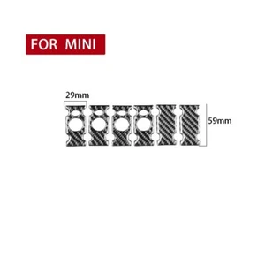 Carbon Fiber Center Console Button Cover Trim for Mini Cooper 2002-2004 - Picture 1 of 6