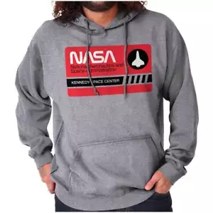 NASA Worm Logo Kennedy Space Center Hoodie Sweatshirt Women Men - Picture 1 of 9