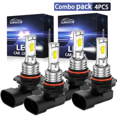 Combo 9005 9006 Kit de bombillas LED para Honda Accord 2000-2007 haz alto+bajo Foto 1 de 4
