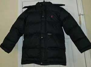 Ralph Lauren Polo Down Puffer Jacket Size 7 Black - Picture 1 of 6