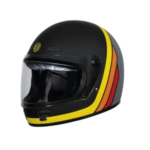 CASCO INTEGRALE ORIGINE OMEGA SUMMIT NERO GIALLO OMOLOGATO 2206 - Foto 1 di 1
