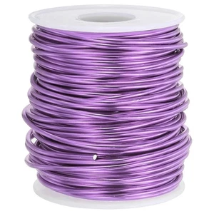 Aluminium Craft Wire 2.0mm/12 Gauge Anodized Bendable Light Purple 100 Feet  - Picture 1 of 5