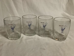 HAUGEN’S ICE CREAM VINTAGE ADVERTISING GLASSES SET OF 4 - Picture 1 of 1