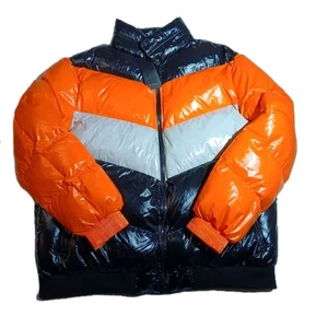NWT Men's Jordan Craig Black Orange Gray Puffer Coat Jacket Size 2XL Legacy - Picture 1 of 13
