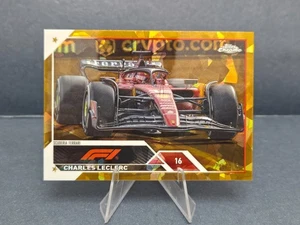 2023 Topps Chrome Sapphire Formula 1 F1 Charles Leclerc Gold 20/50 #110 - Picture 1 of 2
