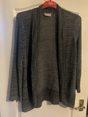 Wallis Grey Mix Long Sleeve Open Cardigan (no Closure) Size Large - Image 1 of 4