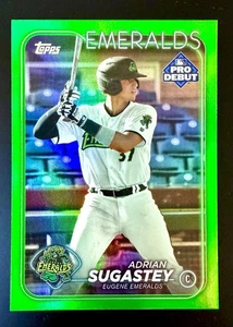 Adrian Sugastey 2024 Topps Pro Debut Green Foil Parallel /99 - Eugene Emeralds - Picture 1 of 2