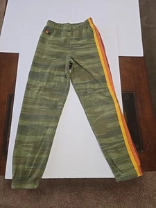 Aviator Nation Kids 5  Stripe  Camouflage Joggers Size 8 - Picture 1 of 7