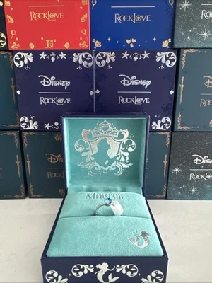 Anillo RockLove X La Sirenita Talla 10 Disney Nuevo En Caja Foto 1 de 4