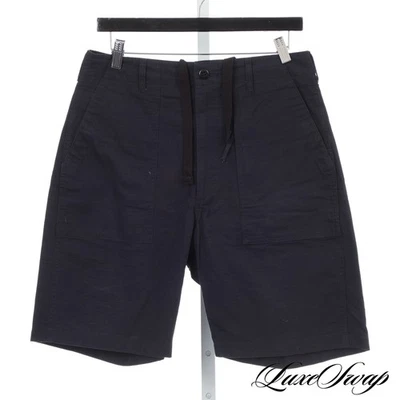 Engineered Garments Made in USA Navy Ripstop Drawstring Big Pocket Shorts XS NR - Image 1 of 4